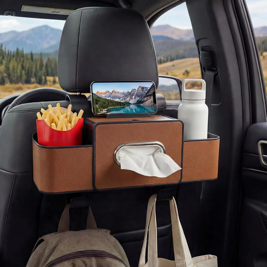 Crispella Backseat Organizer Loaded with Pockets, Hooks & More