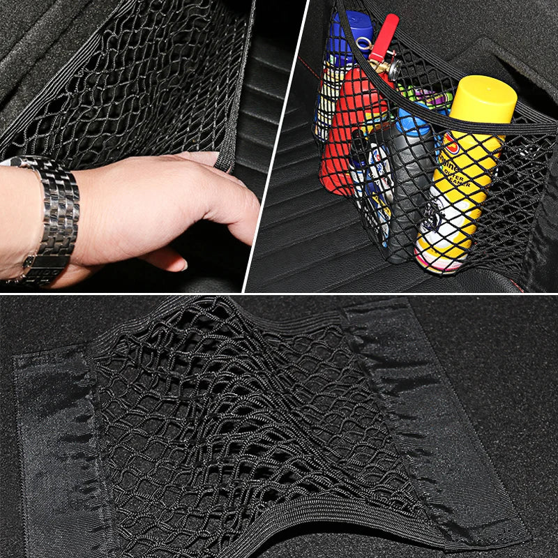 Crispella Trunk Net Organizer That Sticks, Stretches & Stores