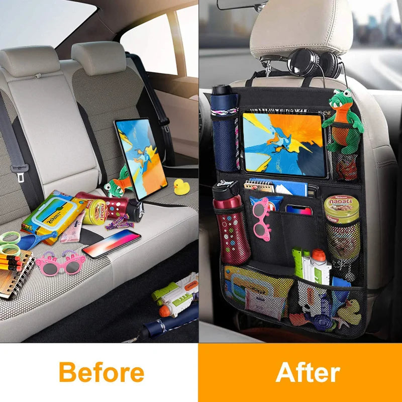 Crispella Backseat Organizer with Tablet Holder for the Tech-Ready Driver