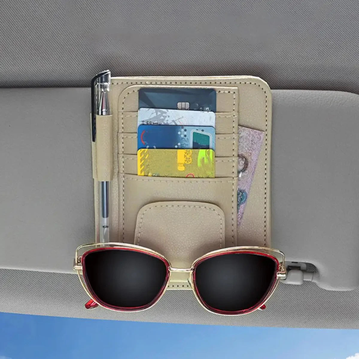 Crispella Sun Visor Organizer That Keeps Your Essentials in Reach